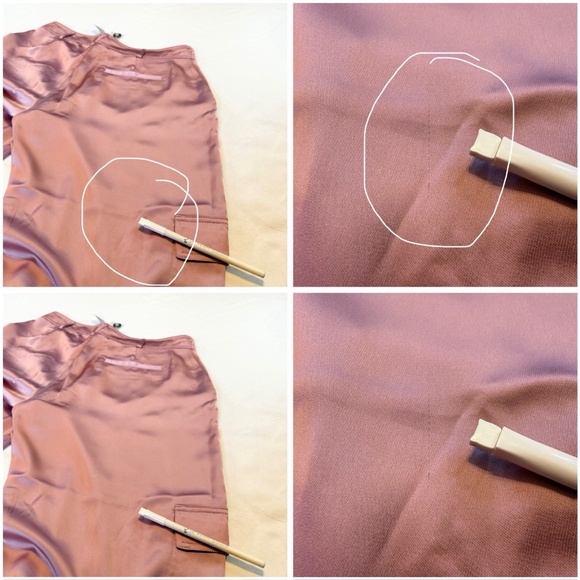 Bebe Size 12 Natural Waist Stud Detail Satin Jogger Pant Pink Cargo Pockets NWT - Picture 13 of 16